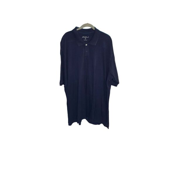 Eddie Bauer men’s big and tall navy blue short sleeve polo shirt size 2X tall - Picture 1 of 3
